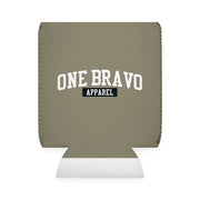Digital Camo Clay Can Cooler Sleeve/ White One Bravo Logo